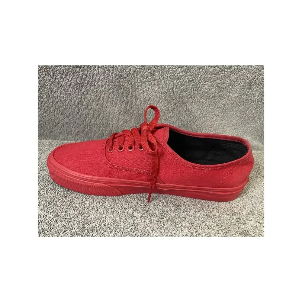 Vans Off The Wall Red Low-Top Casual Sneakers Size Women's 8.5, Men 7